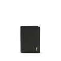 Saint Laurent Black Calf Leather Bos Taurus Wallet - Luxury Boutique Co
