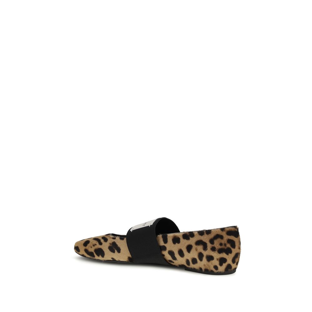 Givenchy Beige Calf Leather Bos Taurus Ballet Flats - Luxury Boutique Co