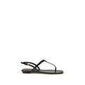 Prada Black Calf Leather Bos Taurus Flip-Flop Sandals - Luxury Boutique Co