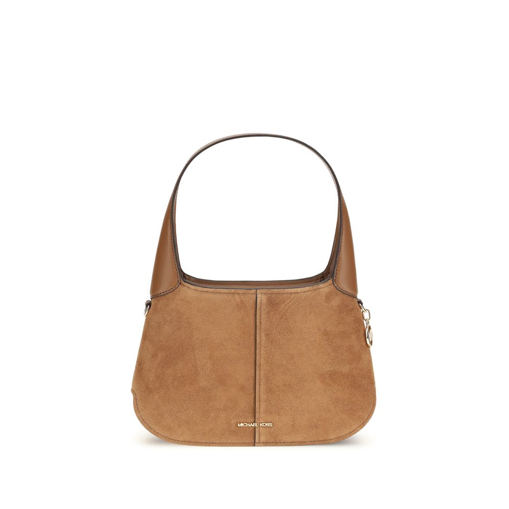 Michael Kors Beige Calf Leather Bos Taurus Shoulder Bag - Luxury Boutique Co