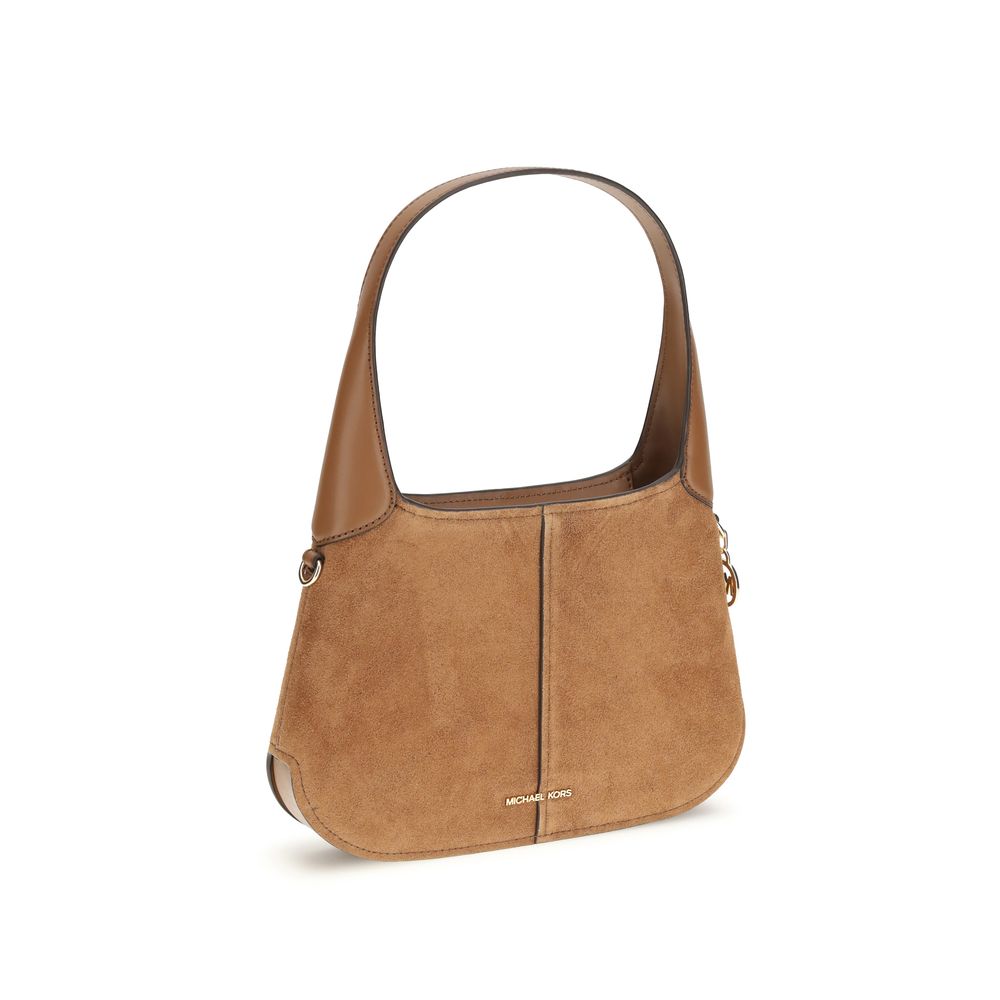 Michael Kors Beige Calf Leather Bos Taurus Shoulder Bag - Luxury Boutique Co