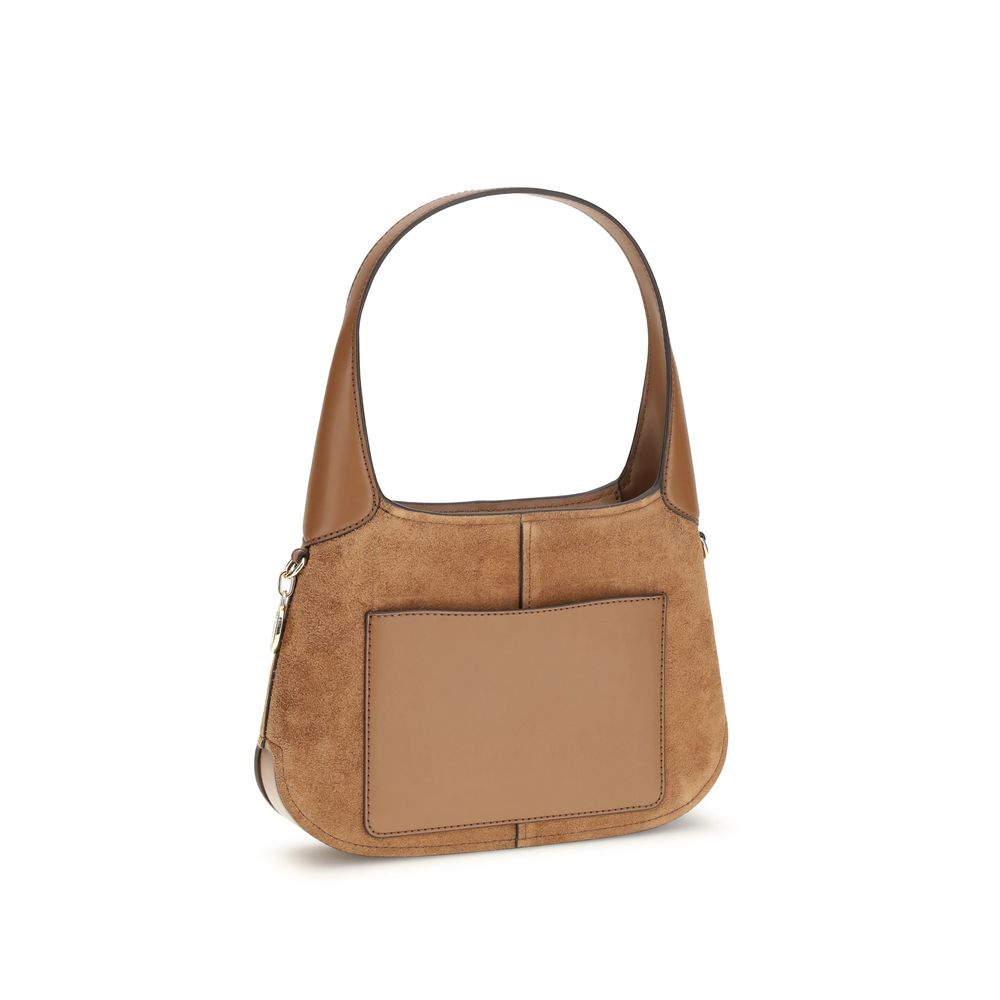 Michael Kors Beige Calf Leather Bos Taurus Shoulder Bag - Luxury Boutique Co