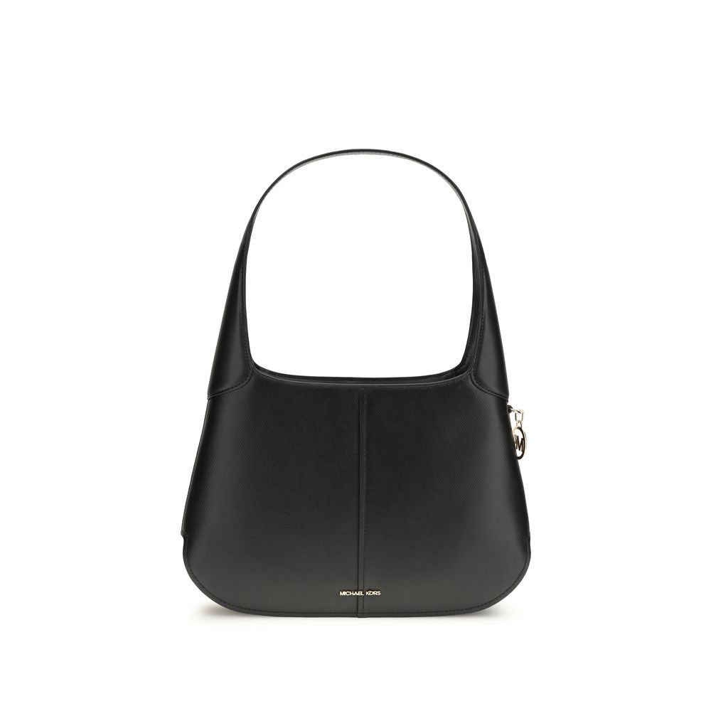 Michael Kors Black Calf Leather Bos Taurus Shoulder Bag - Luxury Boutique Co