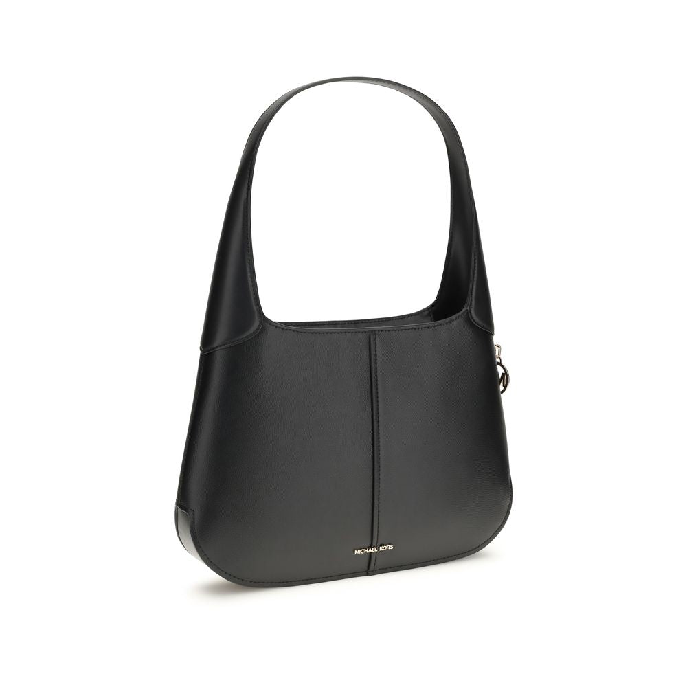 Michael Kors Black Calf Leather Bos Taurus Shoulder Bag - Luxury Boutique Co