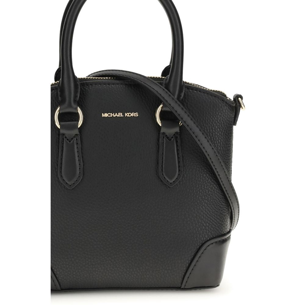 Michael Kors Black Calf Leather Bos Taurus Handbag - Luxury Boutique Co