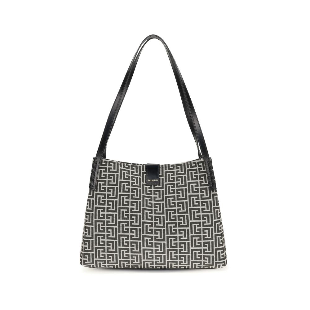 Balmain Black Cotton Shoulder Bag - Luxury Boutique Co