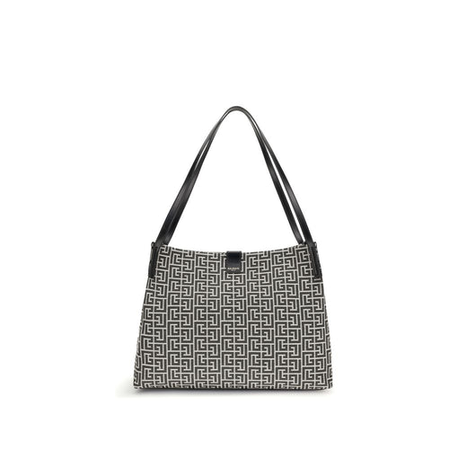 Balmain Black Cotton Shoulder Bag - Luxury Boutique Co