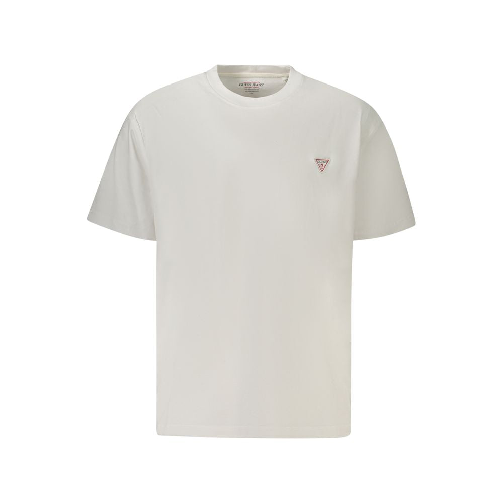 Guess Jeans Bianco Organic Cotton Men's T-Shirt - Luxury Boutique Co