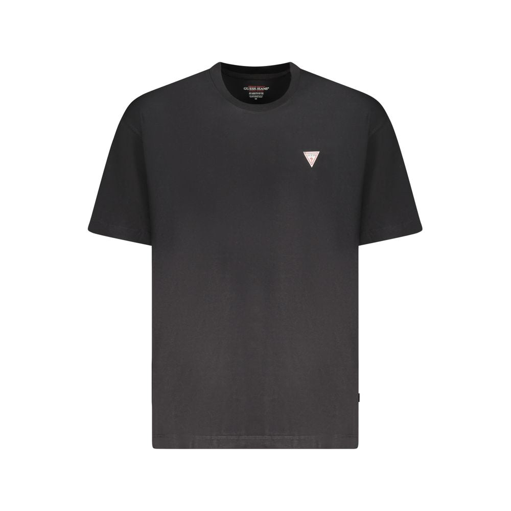 Guess Jeans Nero Cotton Mens T-Shirt - Luxury Boutique Co