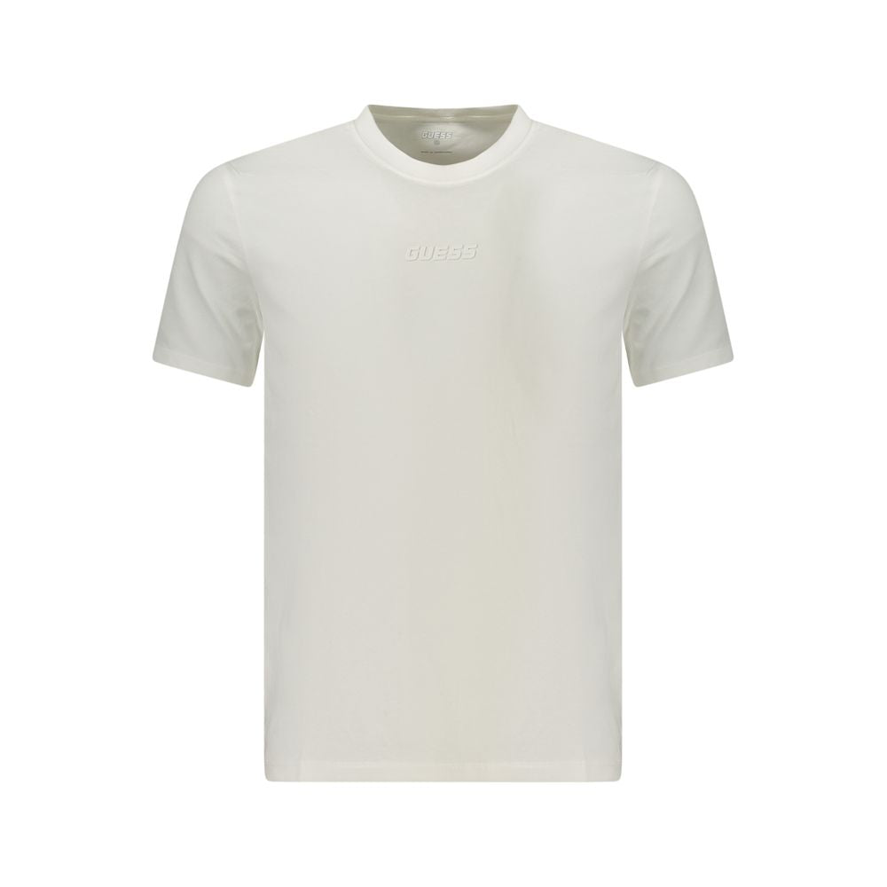 Guess Jeans White Cotton Men T-Shirt - Luxury Boutique Co