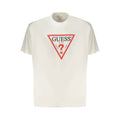Guess Jeans White Cotton Men T-Shirt - Luxury Boutique Co