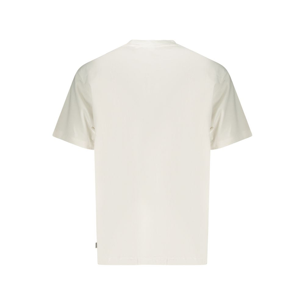Guess Jeans White Cotton Men T-Shirt - Luxury Boutique Co