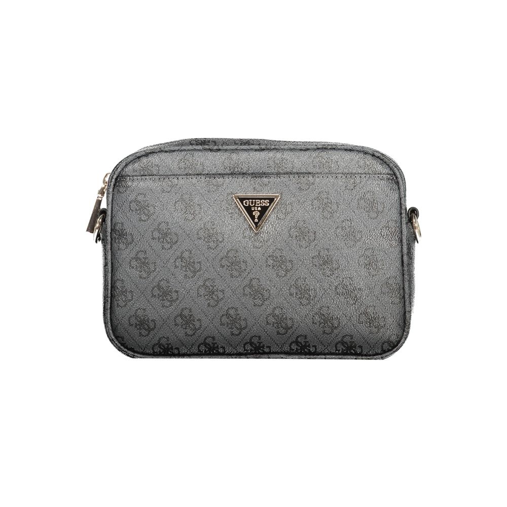 Guess Jeans Nero Poliuretano Women Handbag - Luxury Boutique Co
