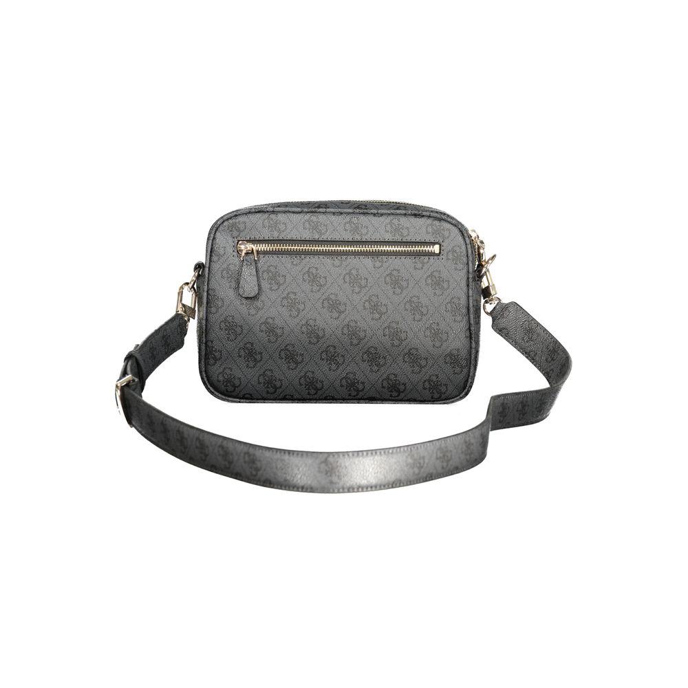 Guess Jeans Nero Poliuretano Women Handbag - Luxury Boutique Co