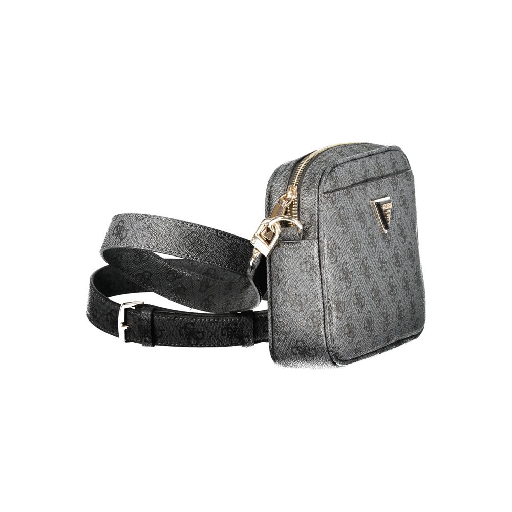 Guess Jeans Nero Poliuretano Women Handbag - Luxury Boutique Co