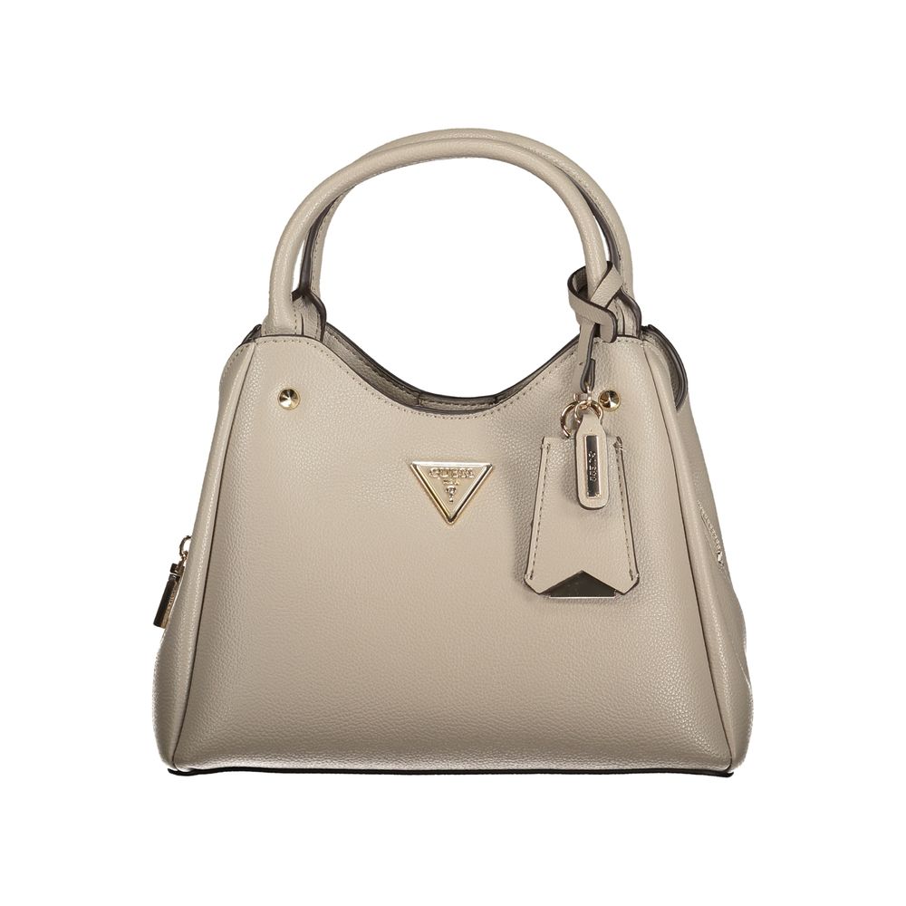 Guess Jeans Grigio Poliuretano Women Handbag - Luxury Boutique Co