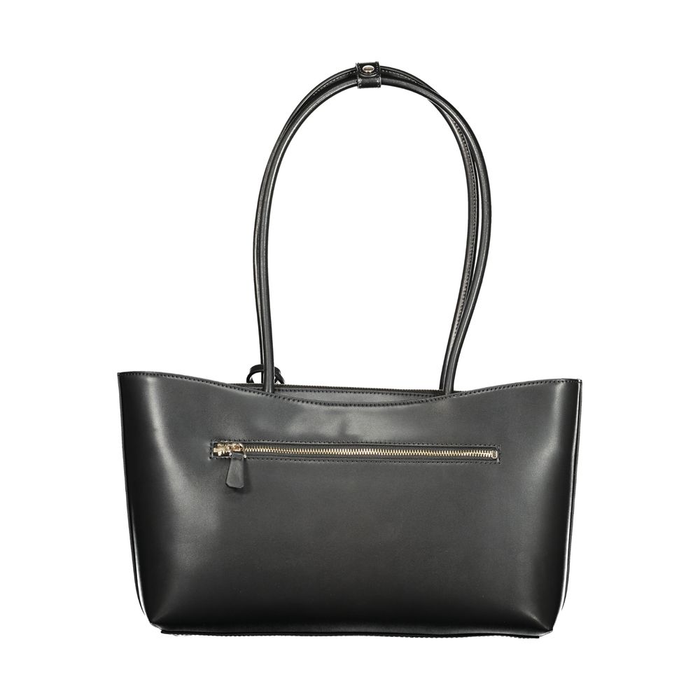 Guess Jeans Nero Poliuretano Woman Handbag - Luxury Boutique Co