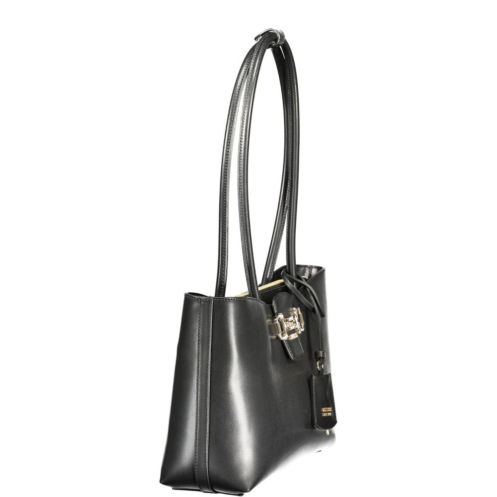Guess Jeans Nero Poliuretano Woman Handbag - Luxury Boutique Co