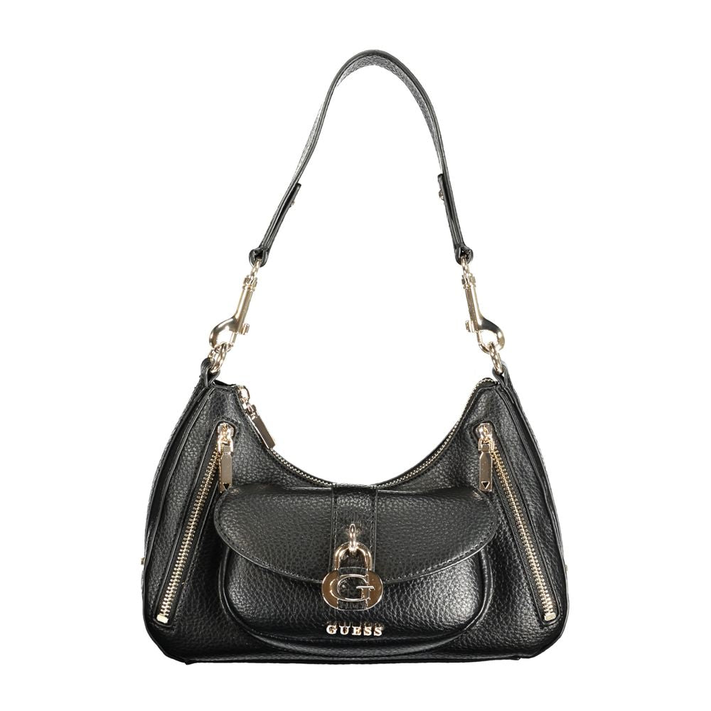 Guess Jeans Black Polyurethane Women Handbag - Luxury Boutique Co