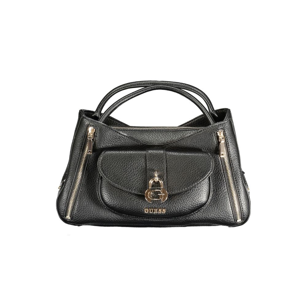 Guess Jeans Black Polyurethane Women Handbag - Luxury Boutique Co