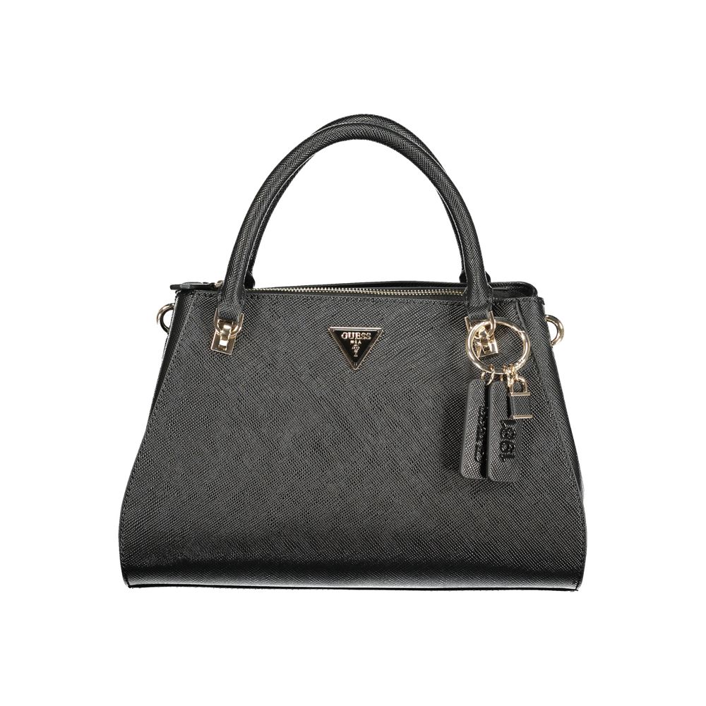 Guess Jeans Black Polyurethane Women Handbag - Luxury Boutique Co