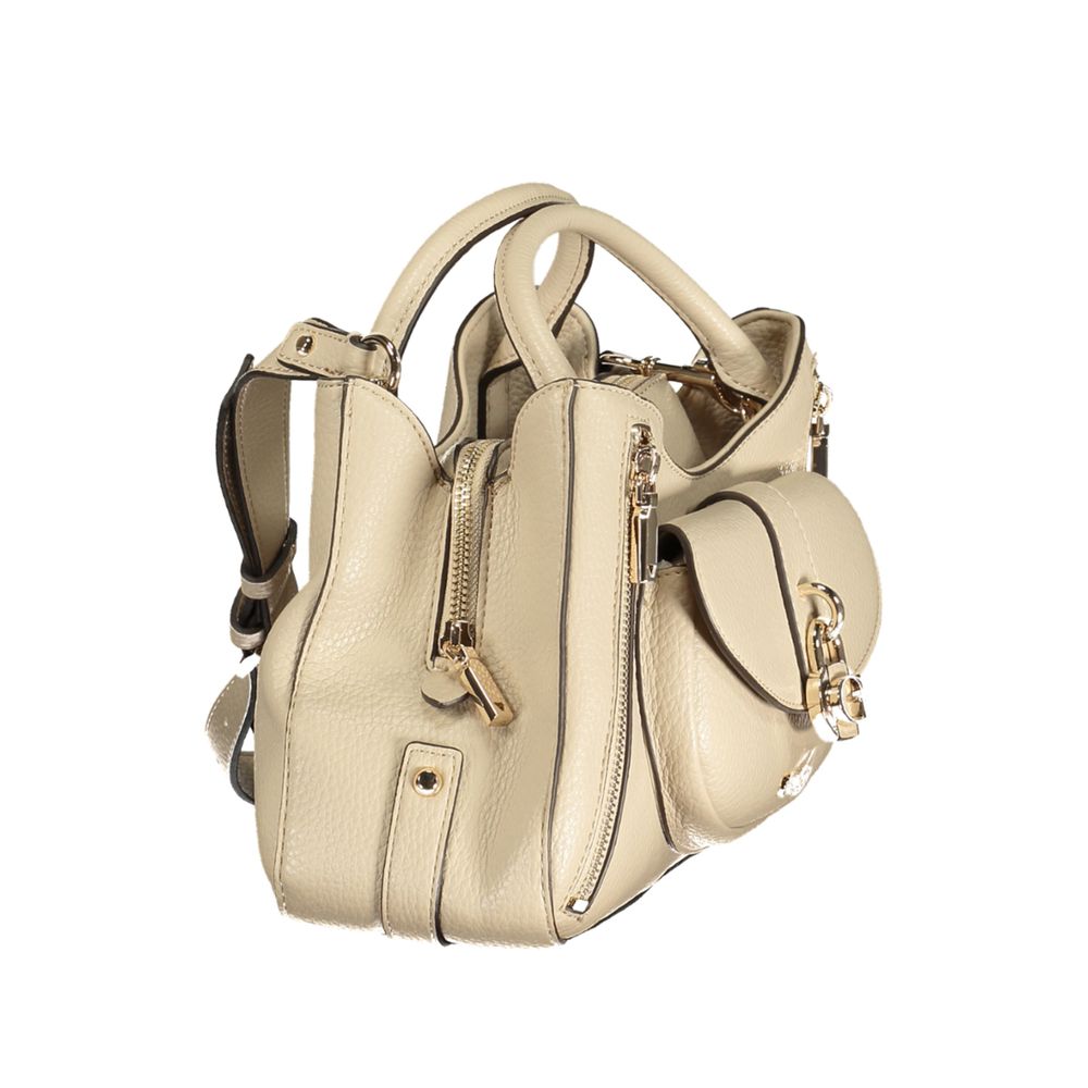 Guess Jeans Beige Polyurethane Women Handbag - Luxury Boutique Co