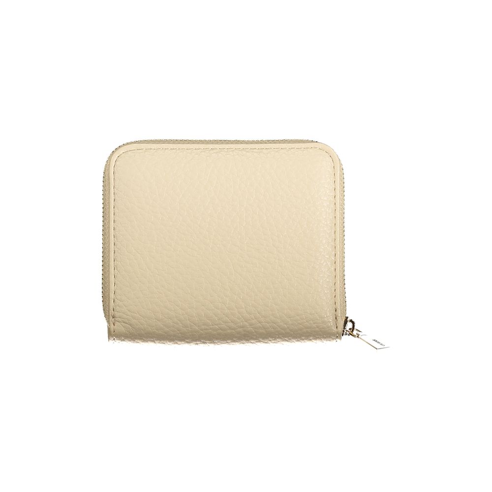 Guess Jeans Beige Polyurethane Women Wallet - Luxury Boutique Co