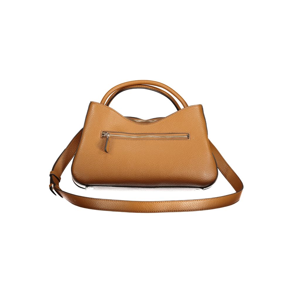 Guess Jeans Marrone Polyurethane Women Handbag - Luxury Boutique Co