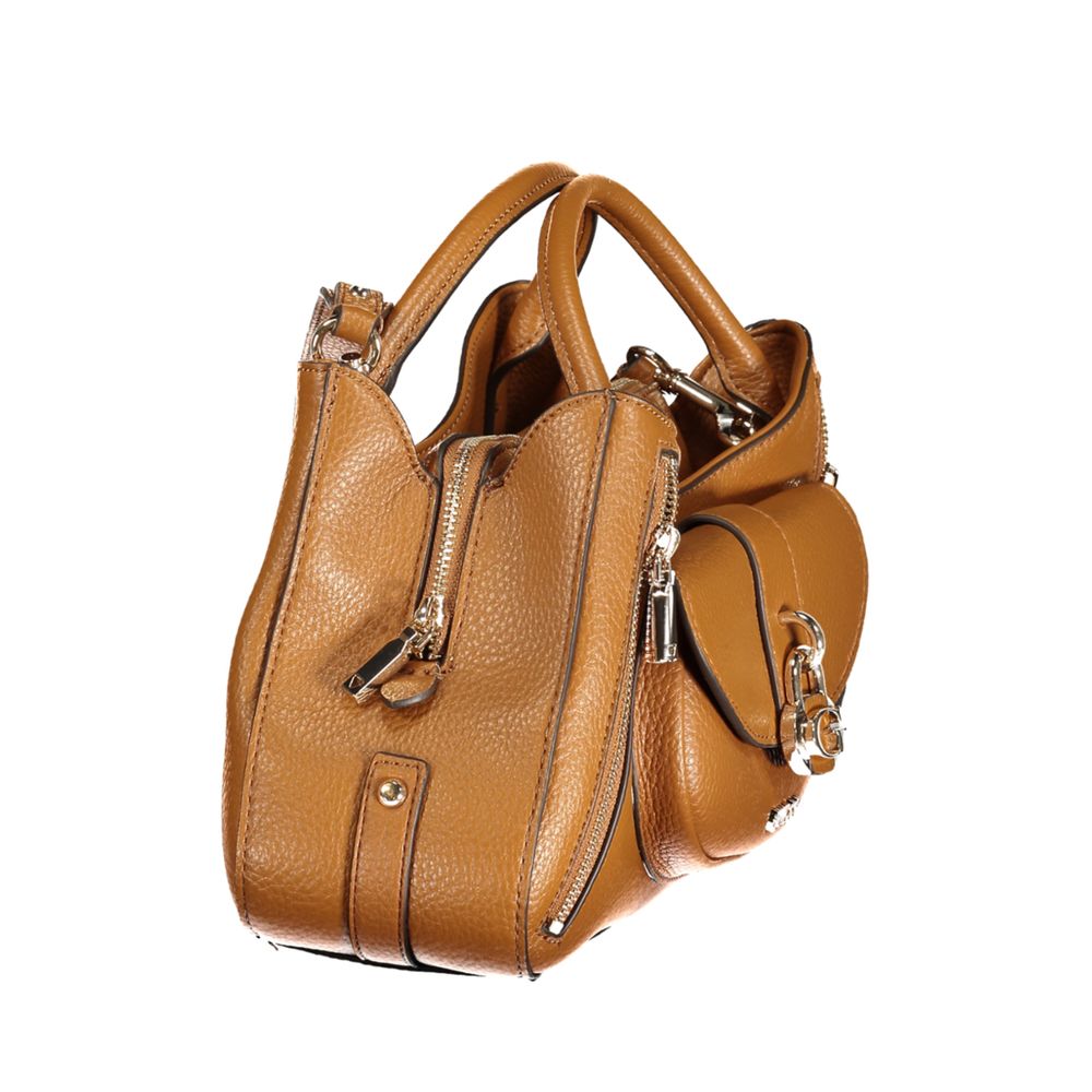 Guess Jeans Marrone Polyurethane Women Handbag - Luxury Boutique Co