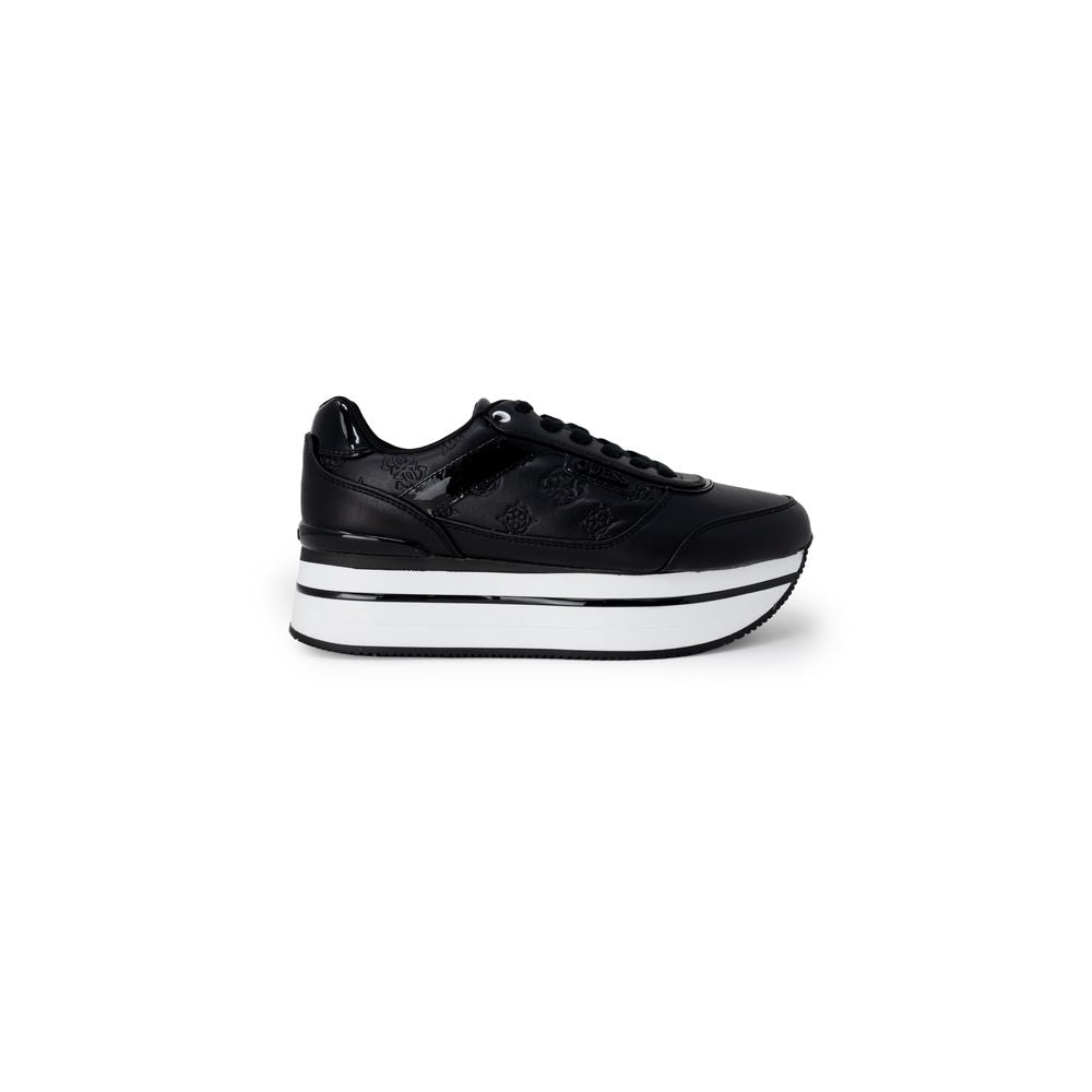Guess Black Polyethylene Platform Sneakers - Luxury Boutique Co