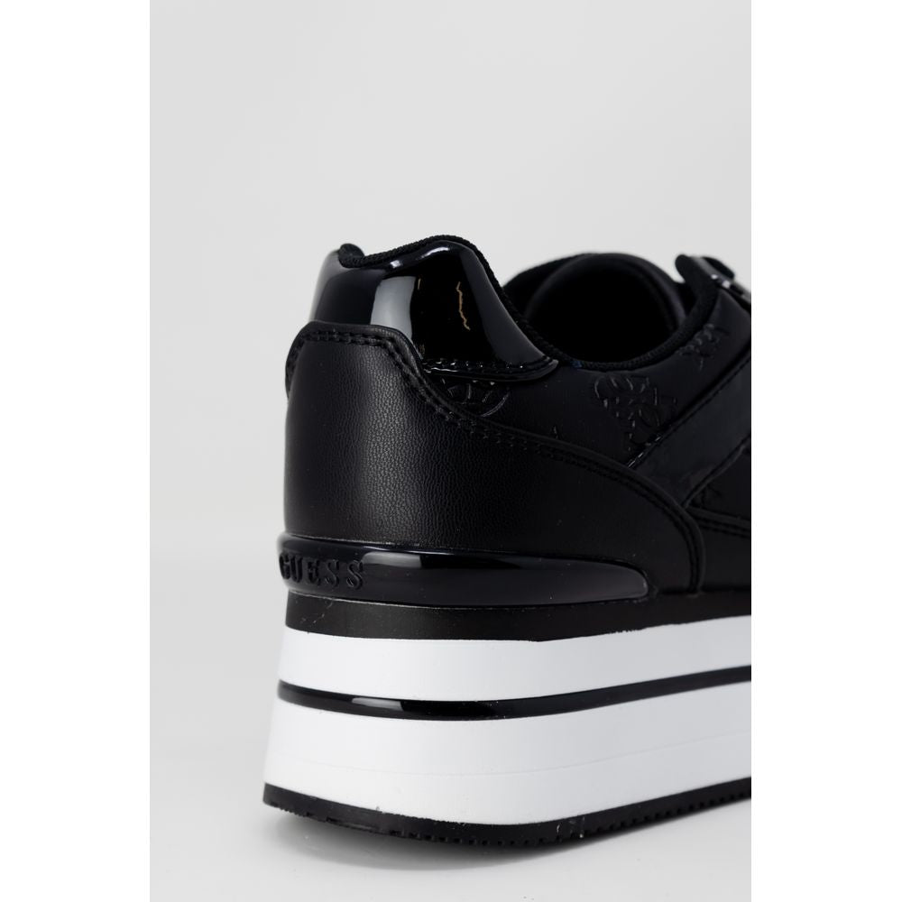 Guess Black Polyethylene Platform Sneakers - Luxury Boutique Co