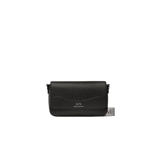Armani Exchange Black Artificial Leather Handbag