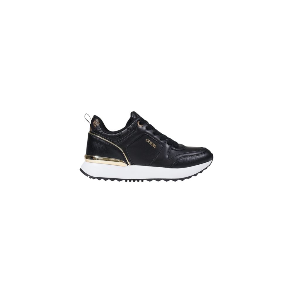 Guess Black Polyethylene Low Top Sneakers - Luxury Boutique Co