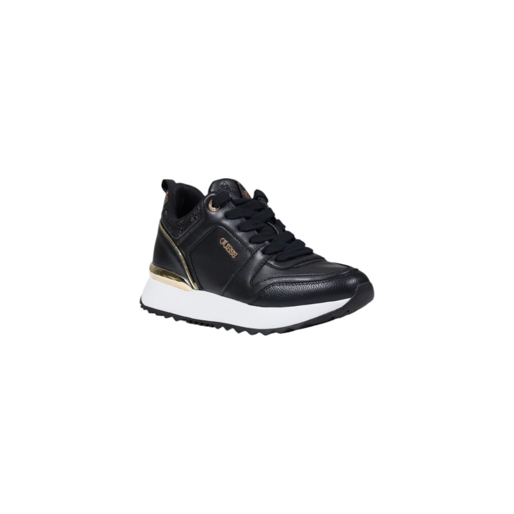 Guess Black Polyethylene Low Top Sneakers - Luxury Boutique Co