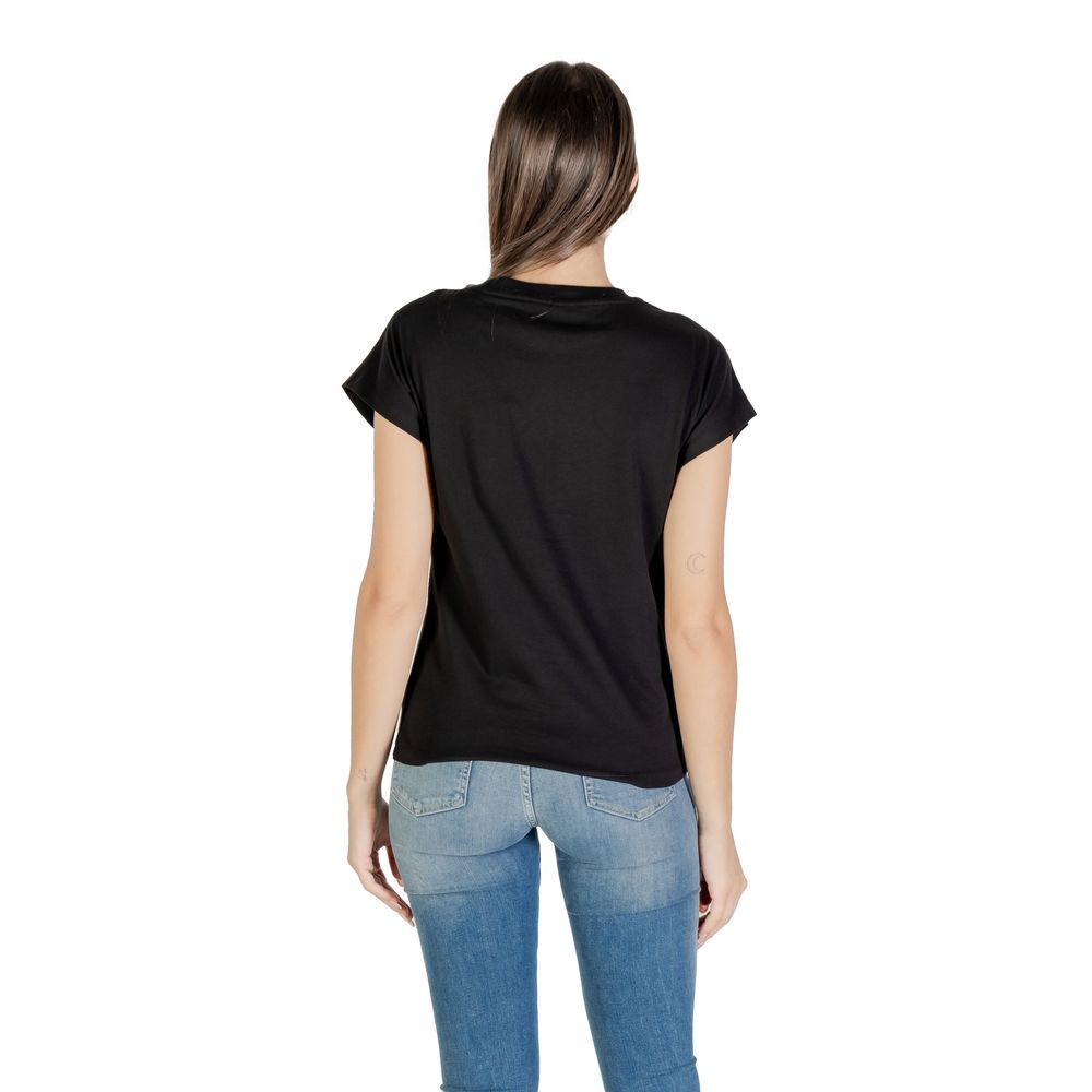 Guess Black Cotton T-Shirt - Luxury Boutique Co