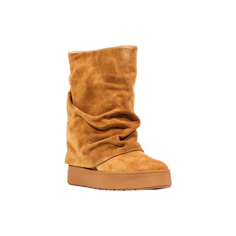 Guess Beige Suede Leather Ankle Boots - Luxury Boutique Co