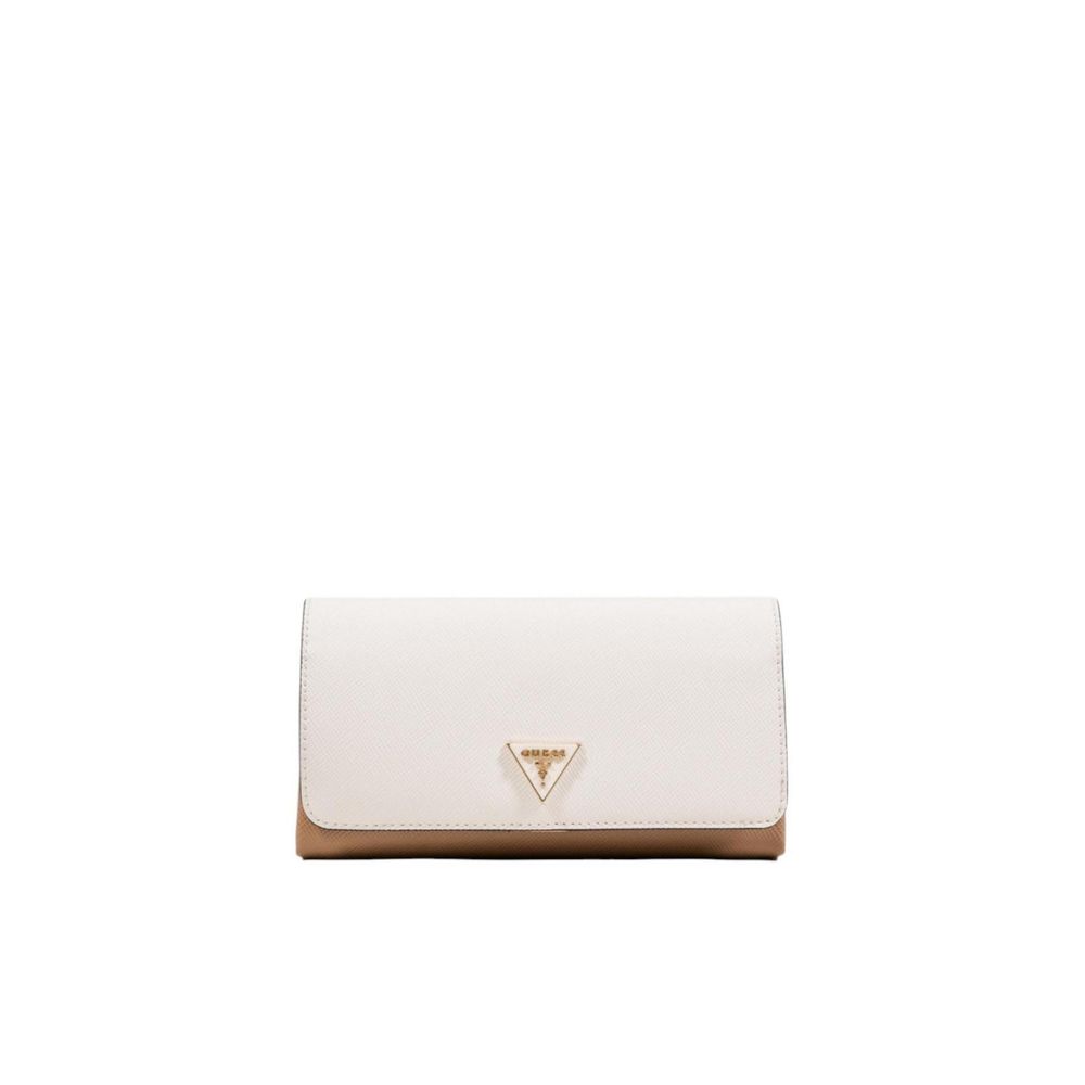 Guess Beige Polyethylene Clutch Bag - Luxury Boutique Co