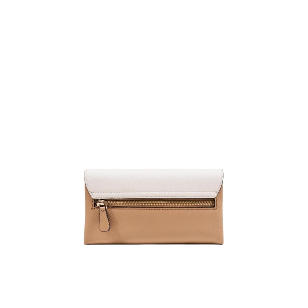 Guess Beige Polyethylene Clutch Bag - Luxury Boutique Co