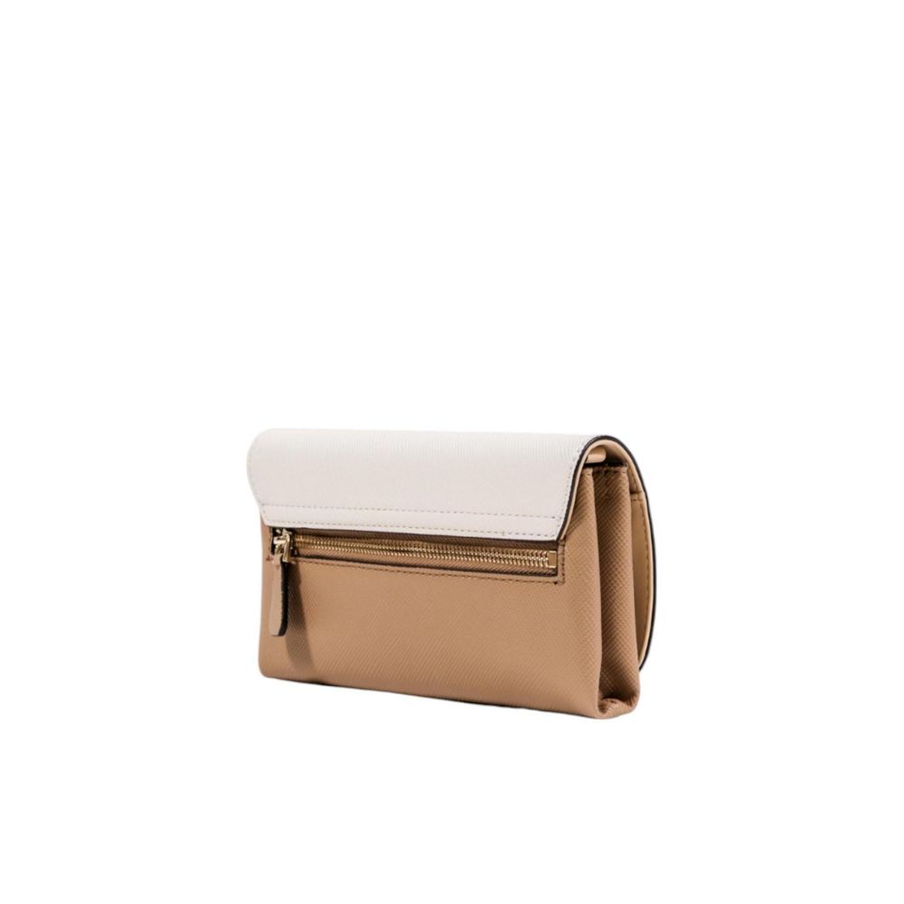 Guess Beige Polyethylene Clutch Bag - Luxury Boutique Co