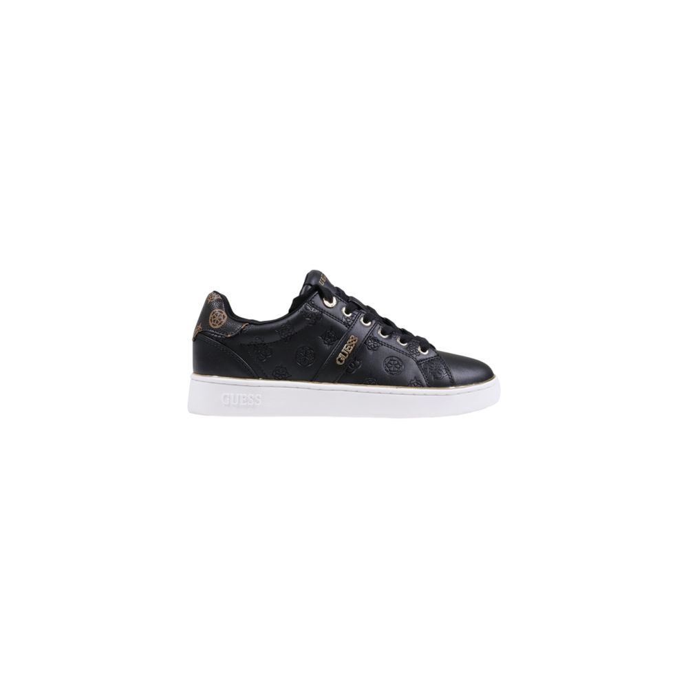 Guess Black Polyethylene Low Top Sneakers - Luxury Boutique Co