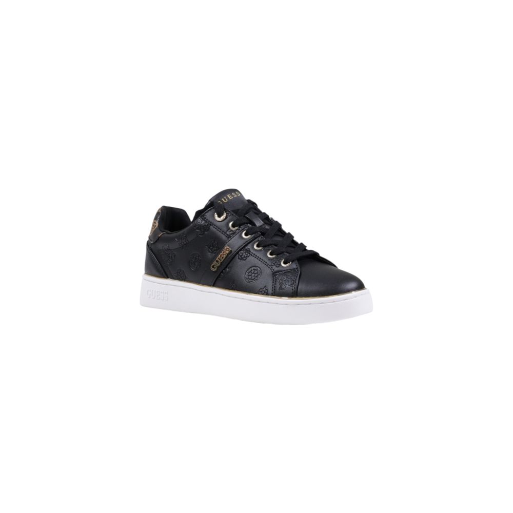 Guess Black Polyethylene Low Top Sneakers - Luxury Boutique Co