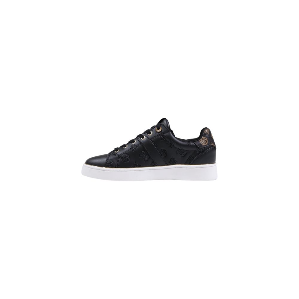 Guess Black Polyethylene Low Top Sneakers - Luxury Boutique Co