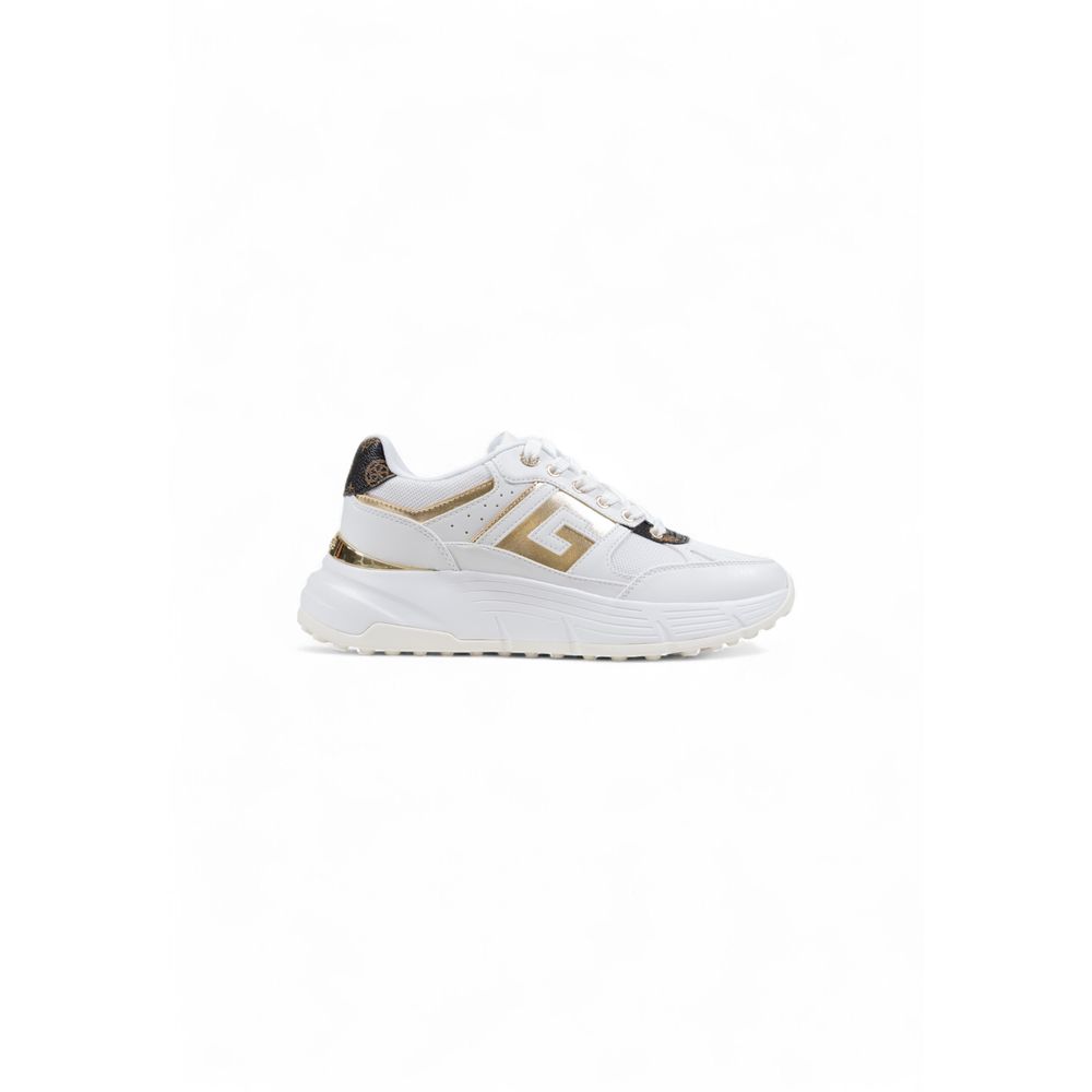 Guess White Polyethylene Chunky Sneakers - Luxury Boutique Co