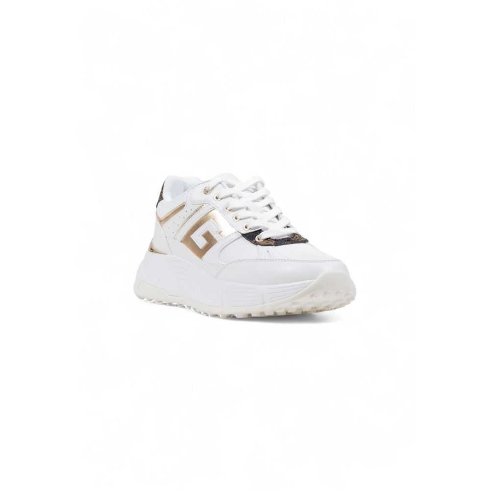 Guess White Polyethylene Chunky Sneakers - Luxury Boutique Co