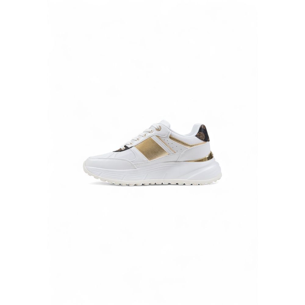 Guess White Polyethylene Chunky Sneakers - Luxury Boutique Co