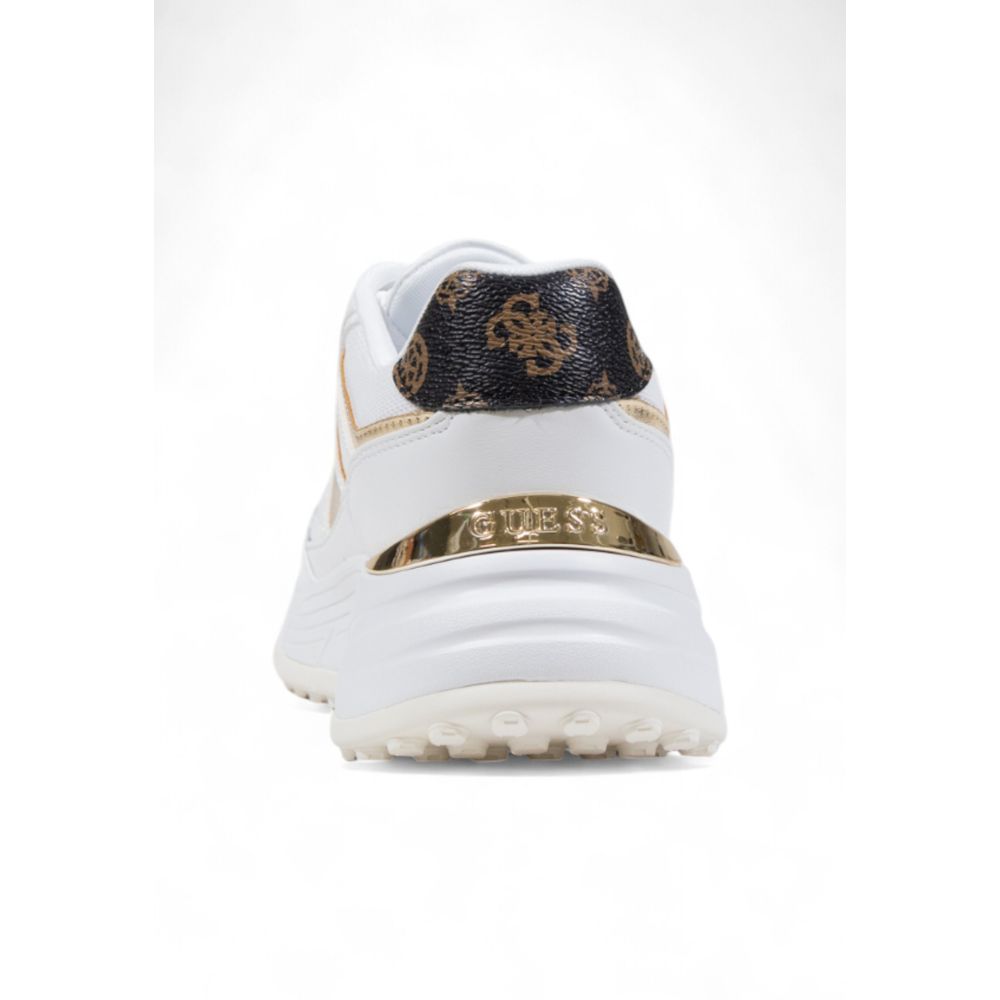 Guess White Polyethylene Chunky Sneakers - Luxury Boutique Co