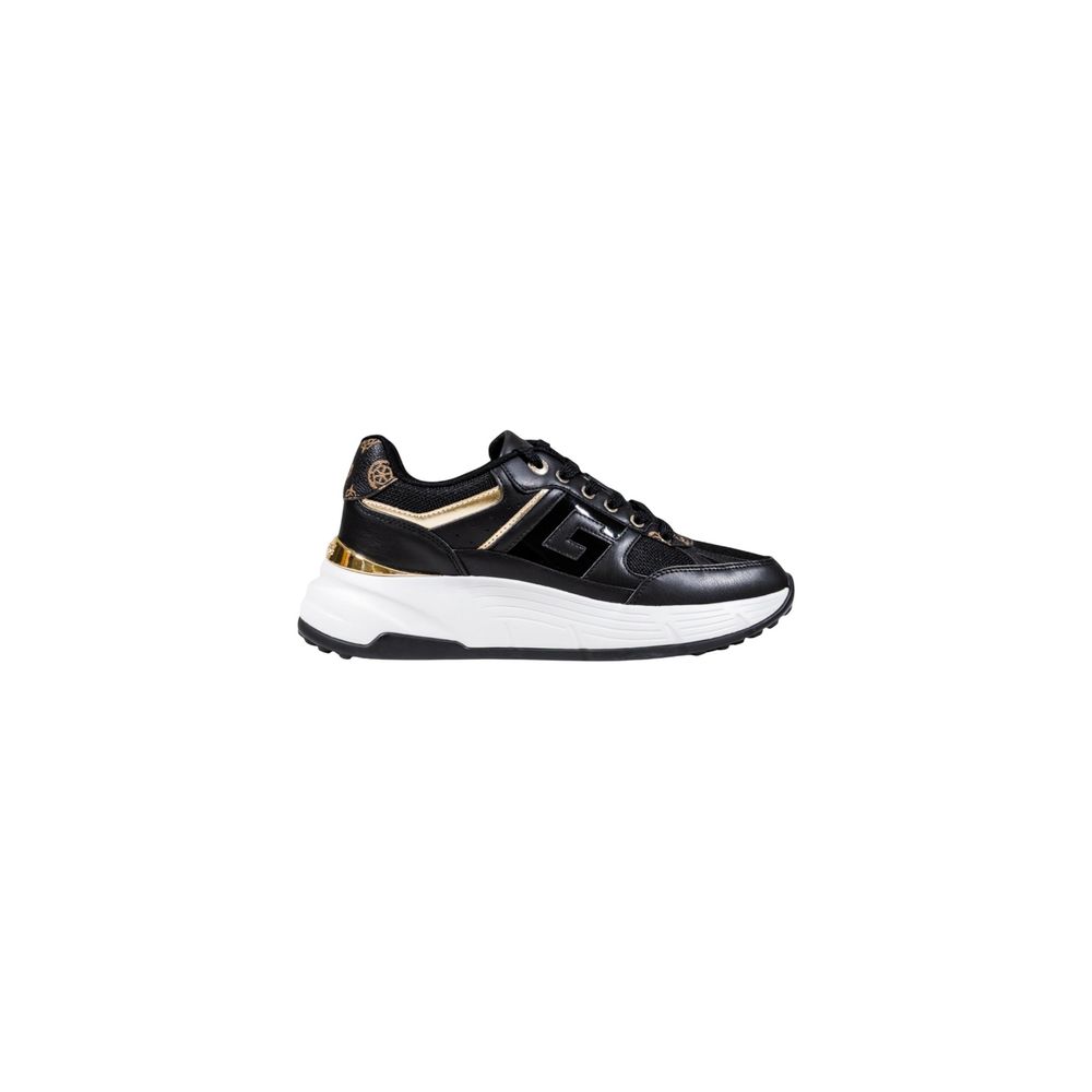 Guess Black Polyethylene Chunky Sneakers - Luxury Boutique Co