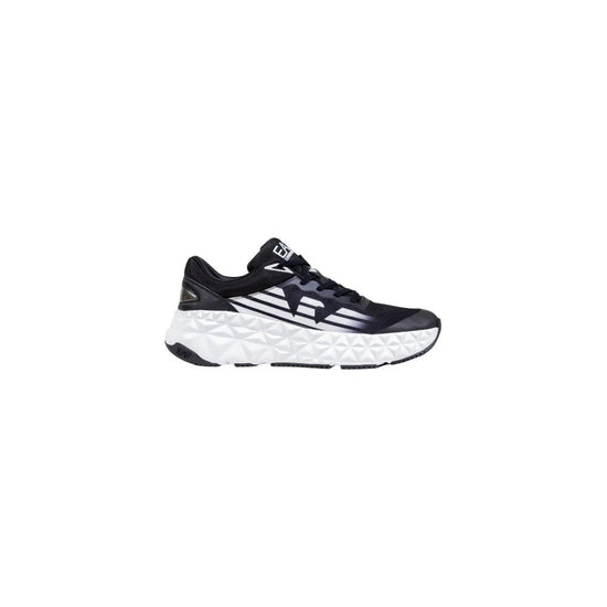 EA7 Emporio Armani Black And White Polyester Athletic Sneakers