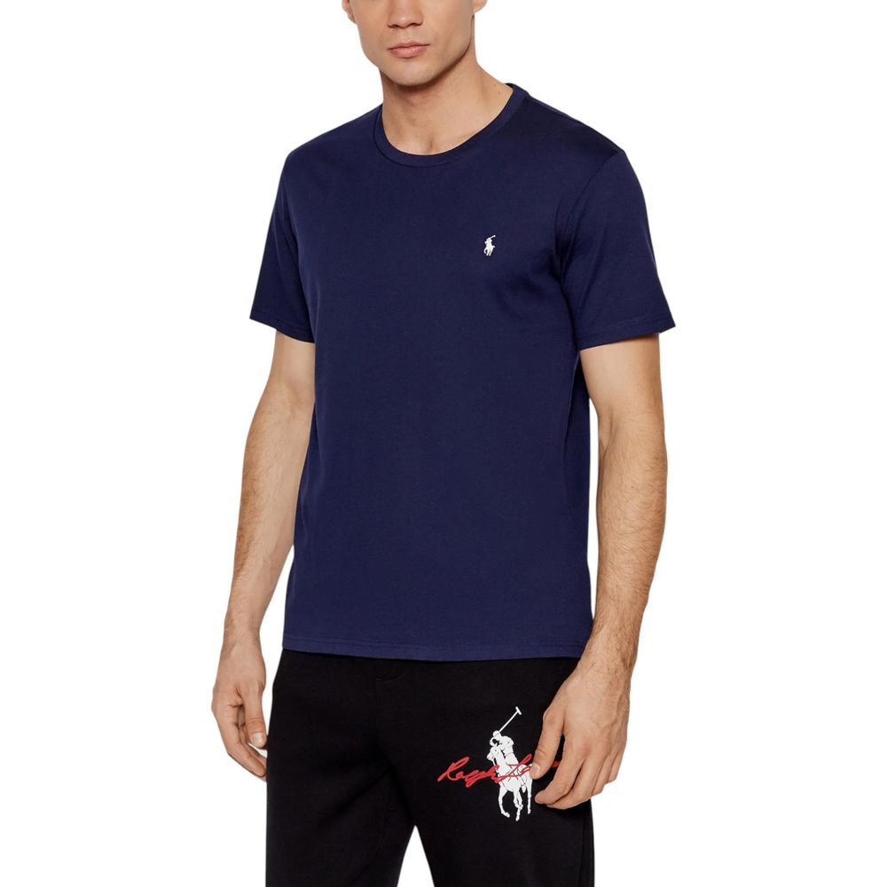Ralph Lauren Blue Cotton T-Shirt - Luxury Boutique Co