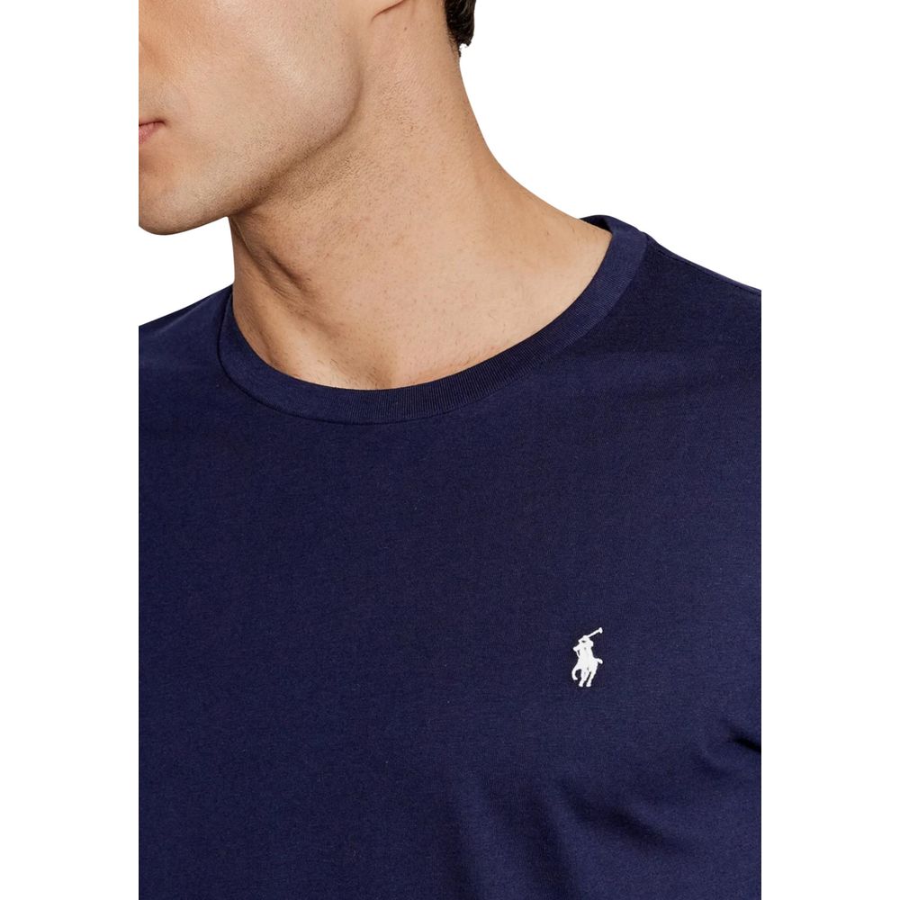 Ralph Lauren Blue Cotton T-Shirt - Luxury Boutique Co